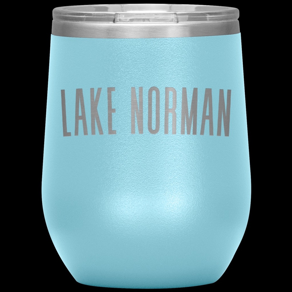 LIGHT BLUE Lake Norman Insulated Wine Tumbler